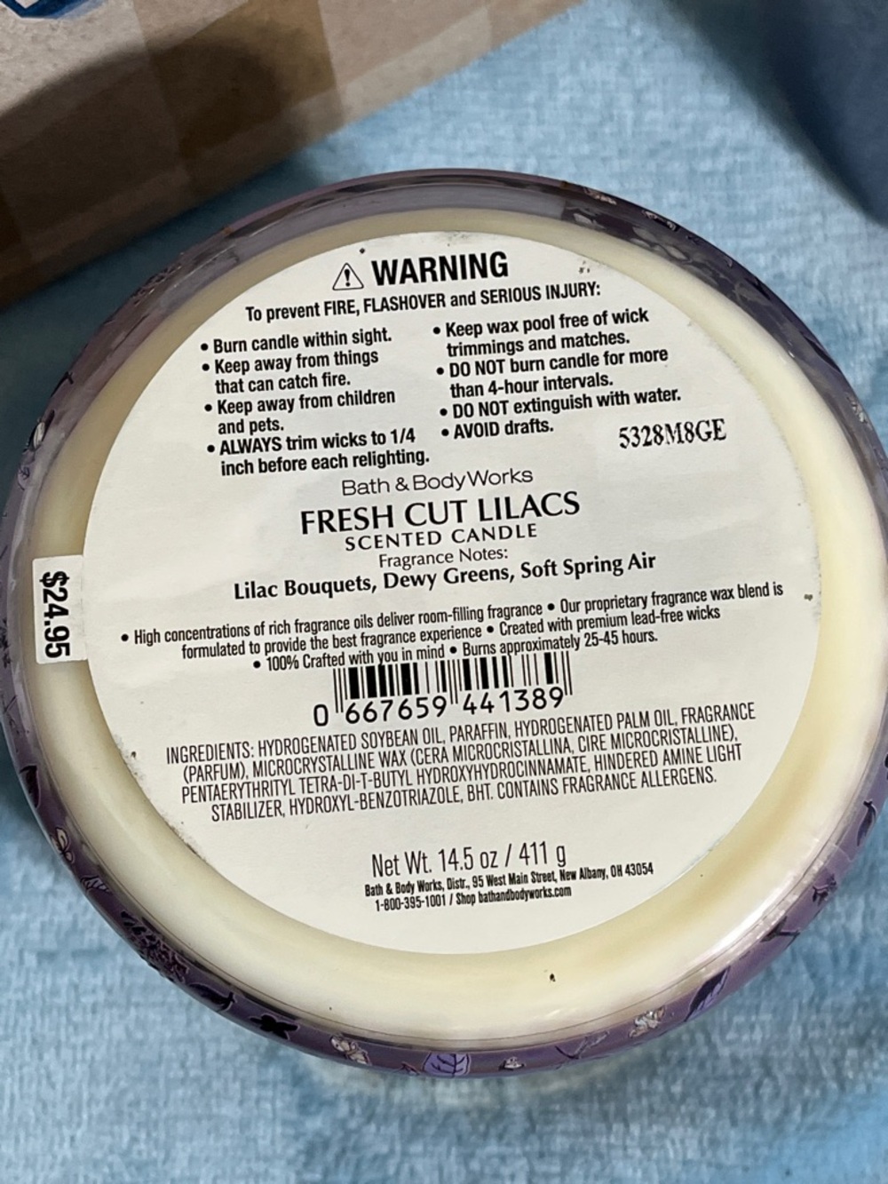 Bath & Body Works Fresh Cut Lilacs Bundle Candle + Foaming Soap NWT - Picture 9 of 9